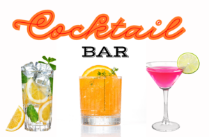 COCKTAIL cart signage